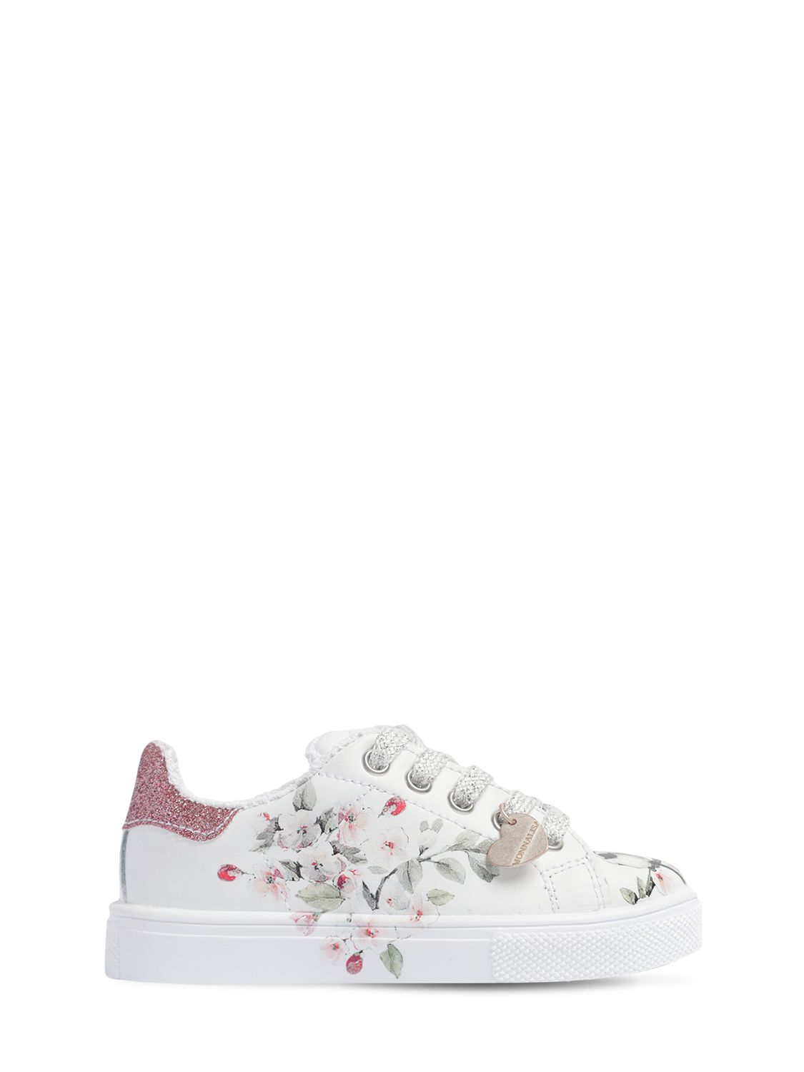 Sneakers Aus Bedrucktem Leder Mit Glitzer