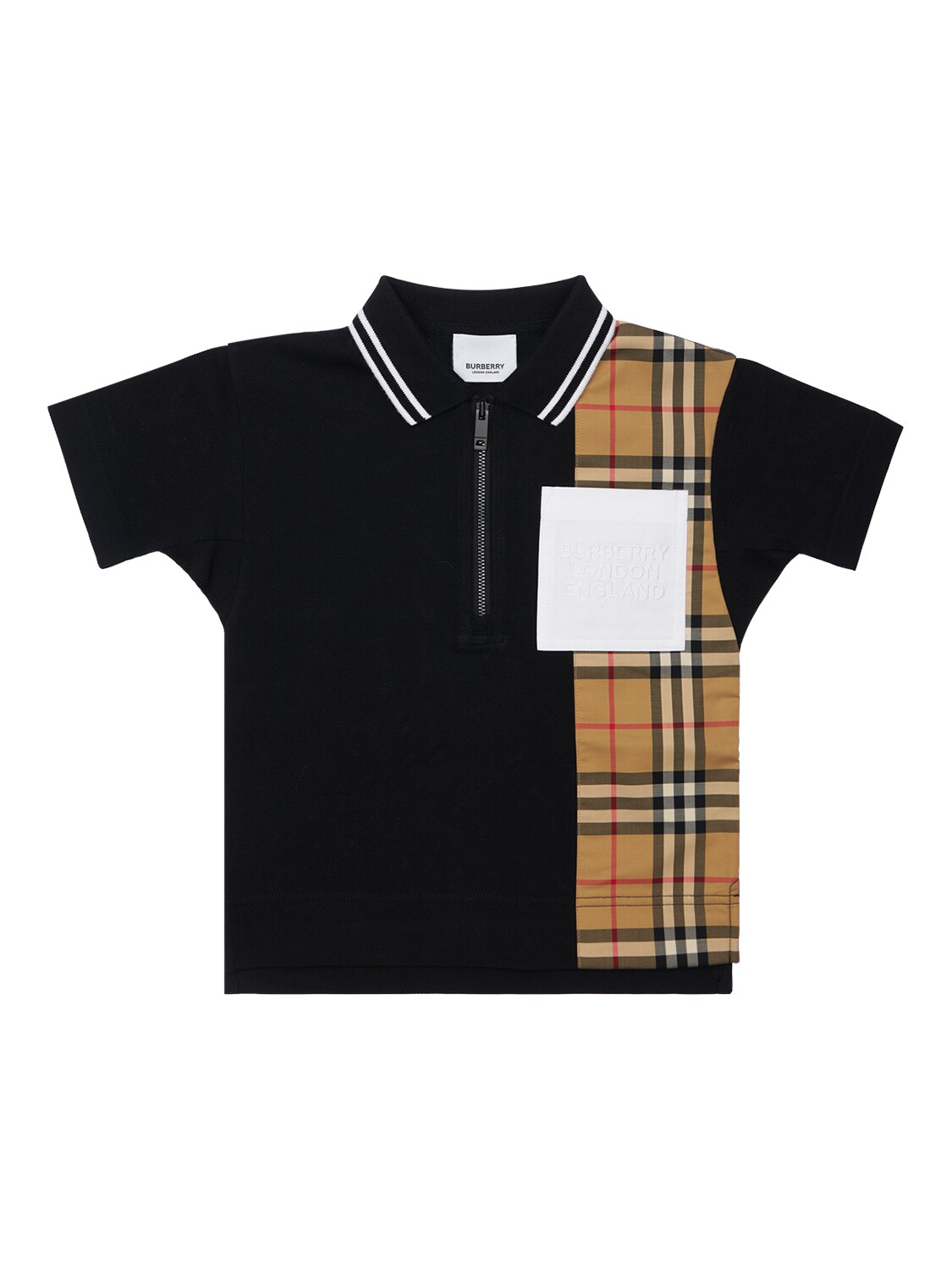 burberry black polo shirt