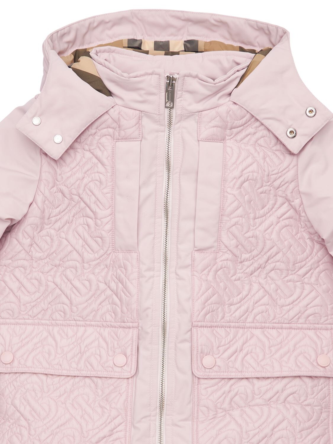 Burberry Kids' Girl's Tb Monogram Puffer Jacket, Sizes 3-14 In Pink |  ModeSens