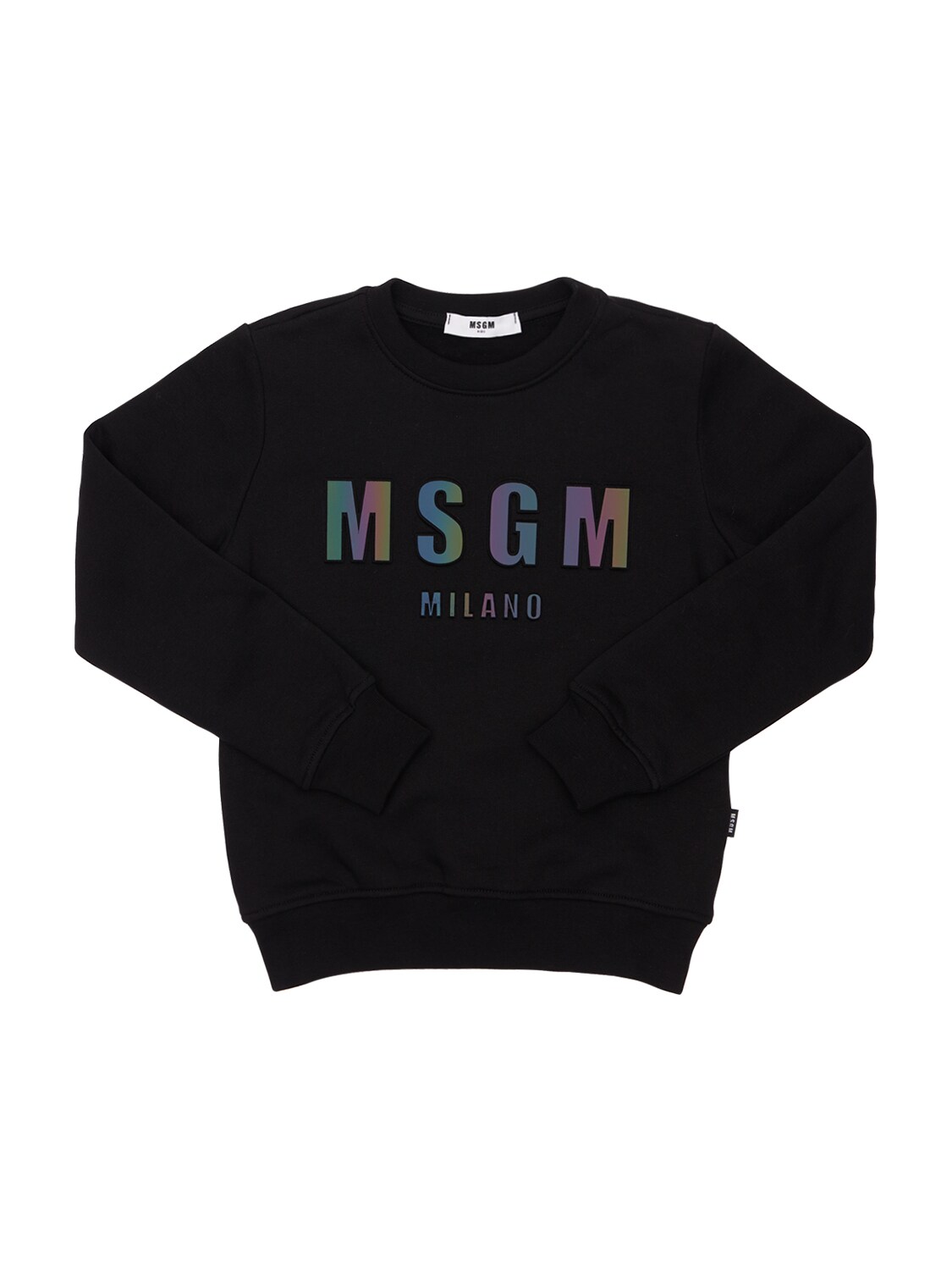 MSGM LOGO PRINT COTTON SWEATSHIRT,74I93F017-MTEW0