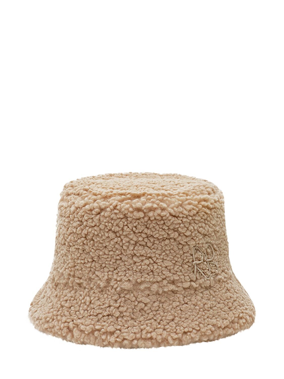 RUSLAN BAGINSKIY FAUX SHEARLING LAMPSHADE BUCKET HAT,74I99I001-QKVJR0U1