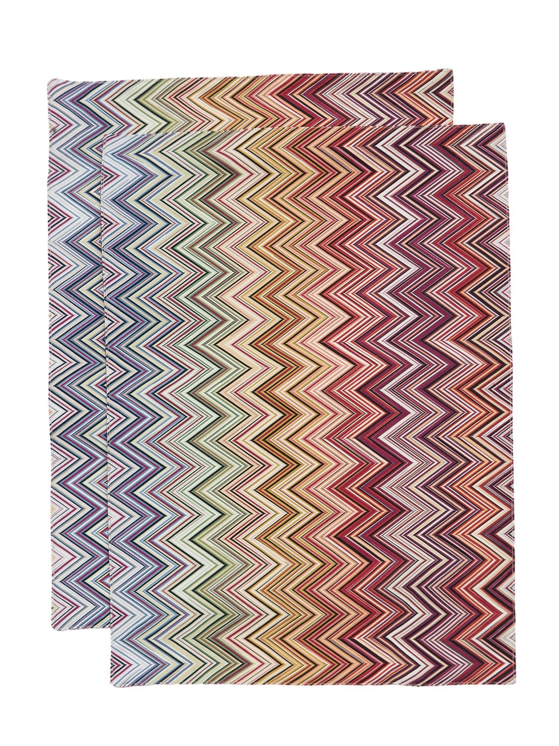 Missoni Set Of 2 Andorra Place Mats In Rosso