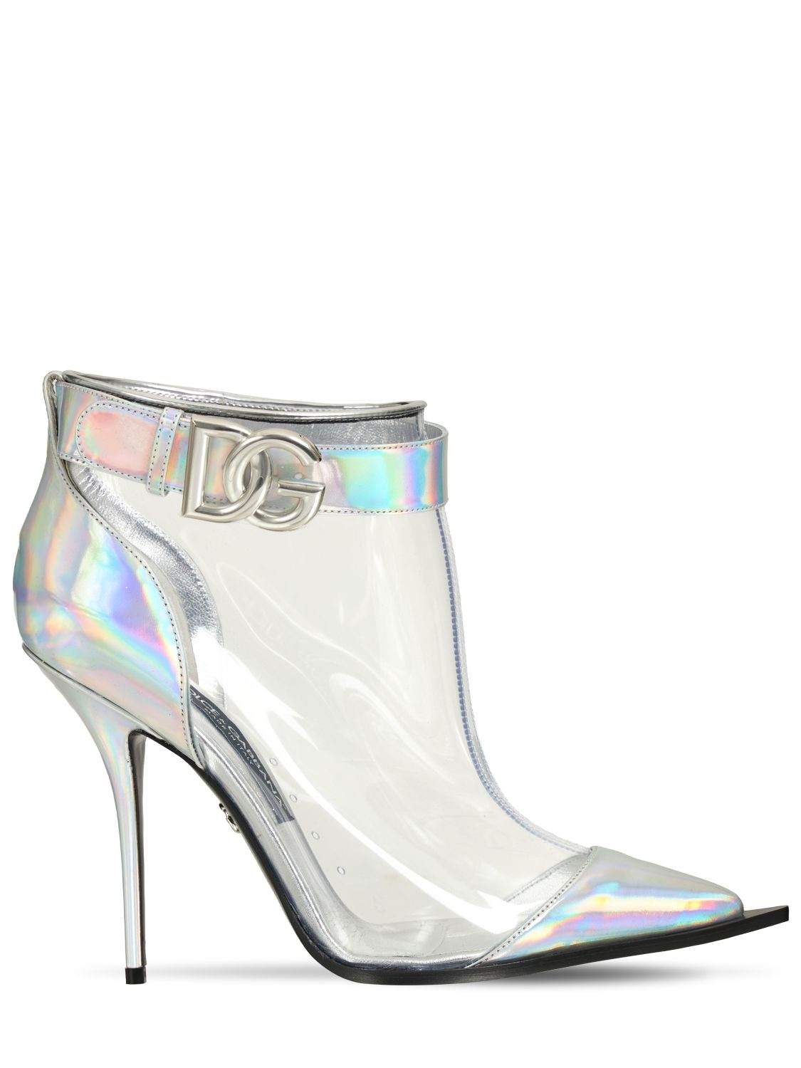 105mm Cardinale Iridescent Ankle Boots