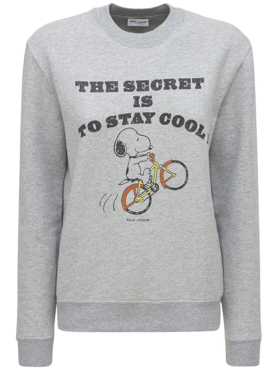 Saint Laurent, Felpa Snoopy In Misto Cotone | LbhcShops