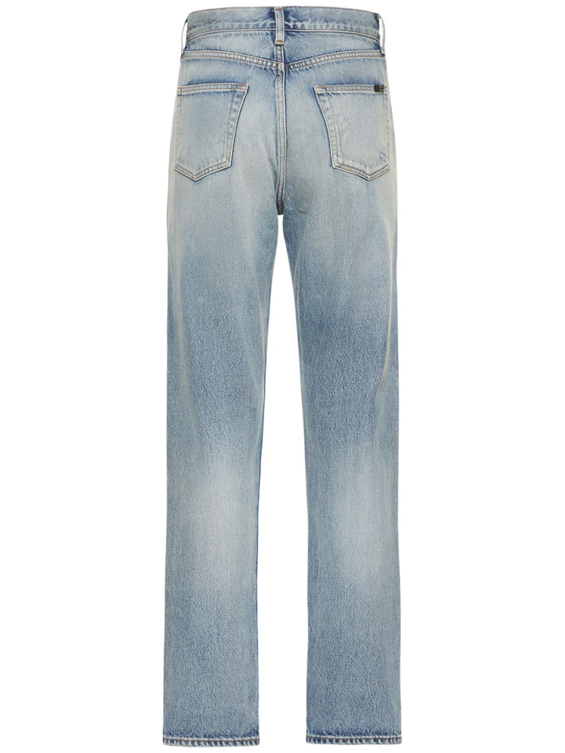 Shop Saint Laurent Slim Fit Denim Jeans In Синий