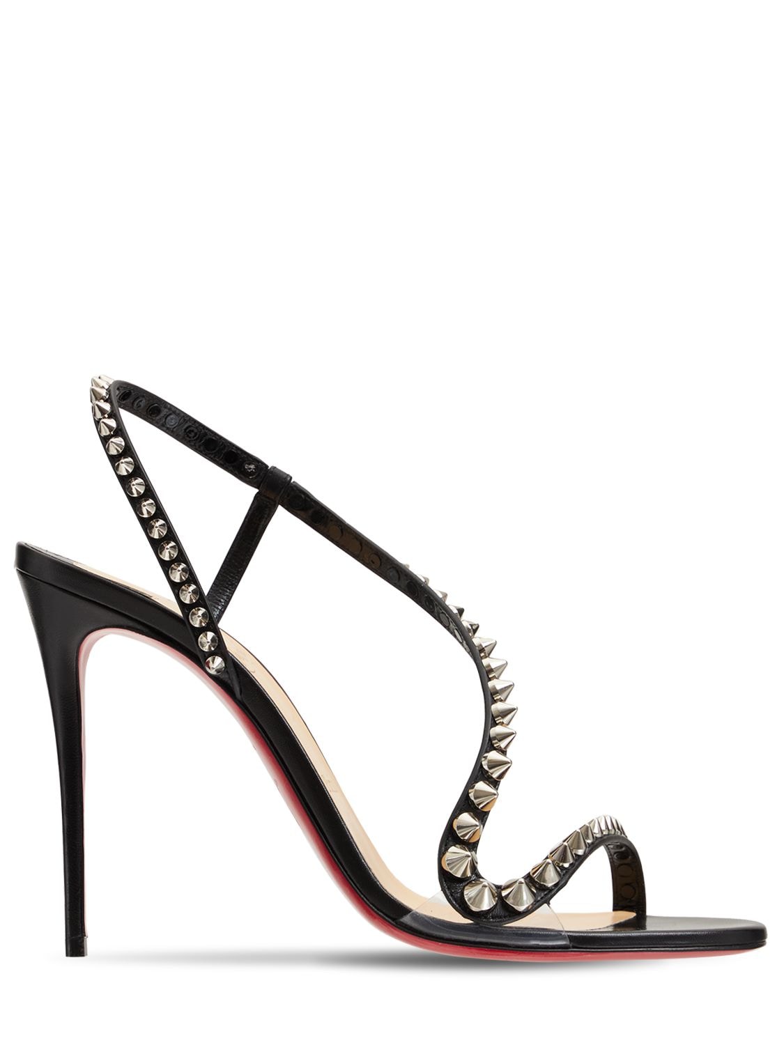 CHRISTIAN LOUBOUTIN 100mm Rosalie Spikes Leather Sandals
