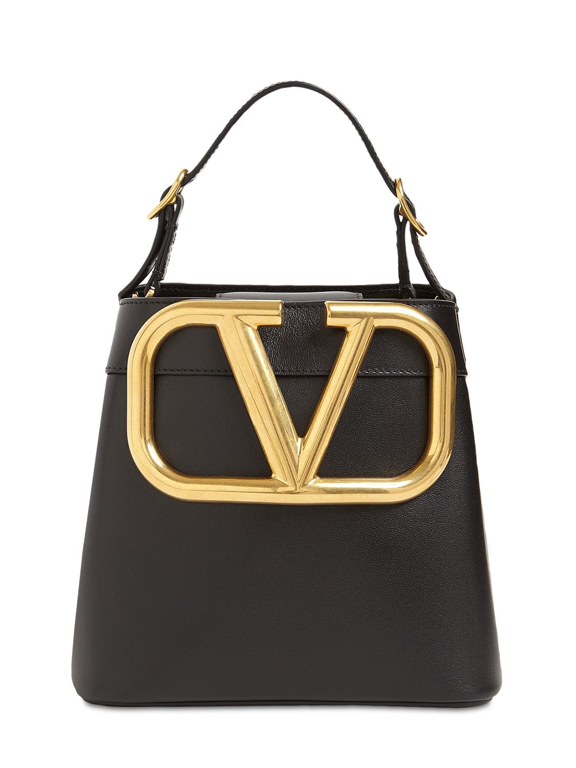 VALENTINO GARAVANI: Supervee leather bag - Black