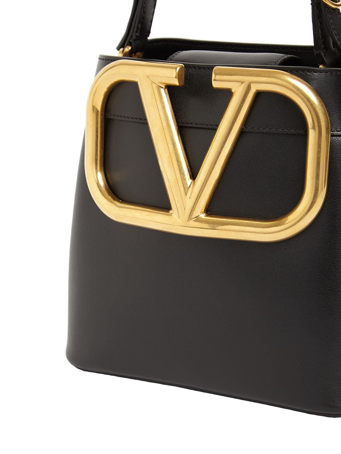 VALENTINO GARAVANI: Supervee leather bag - Black