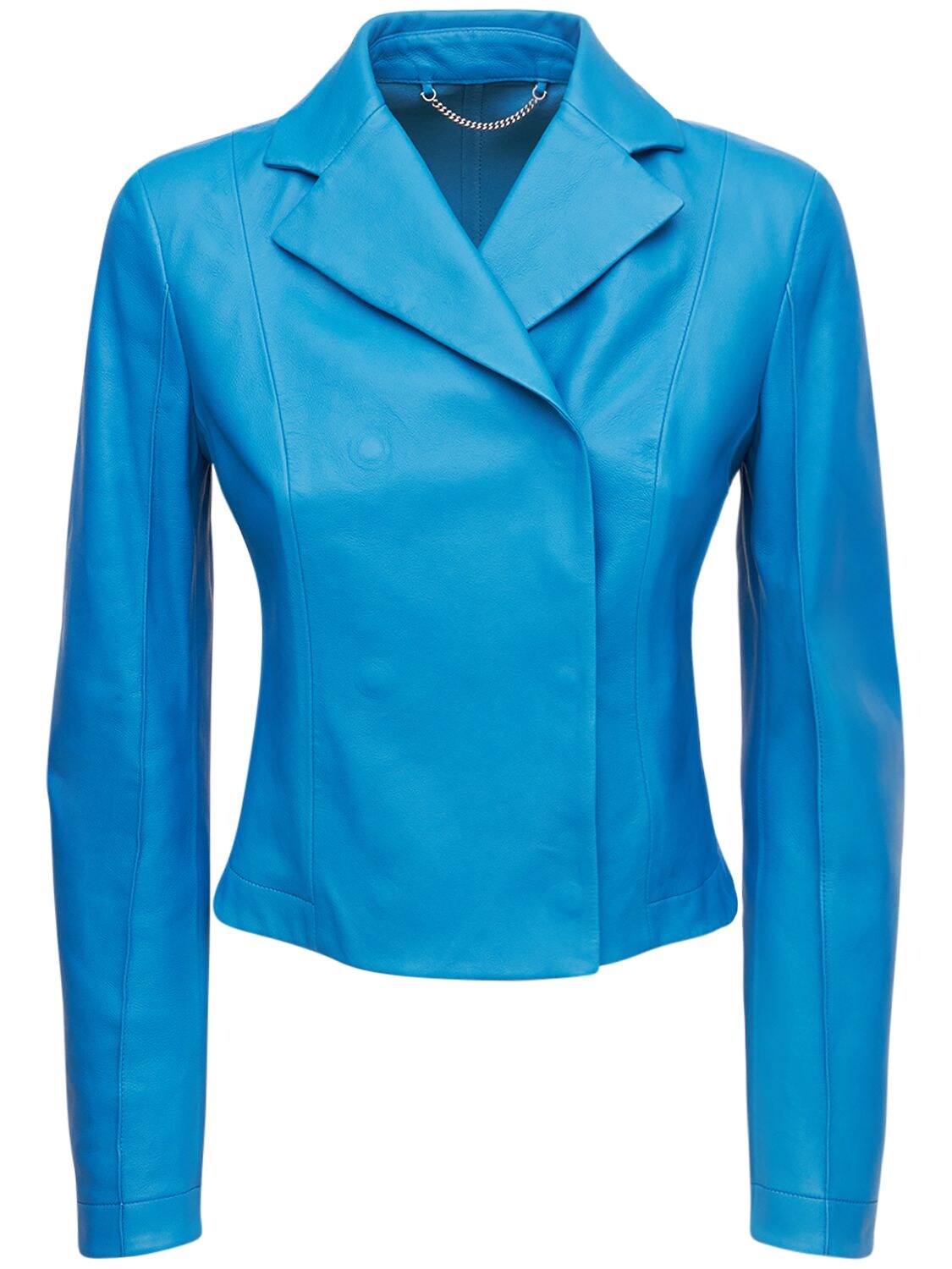 FERRAGAMO NAPPA LEATHER JACKET,74IAH8001-MDI30