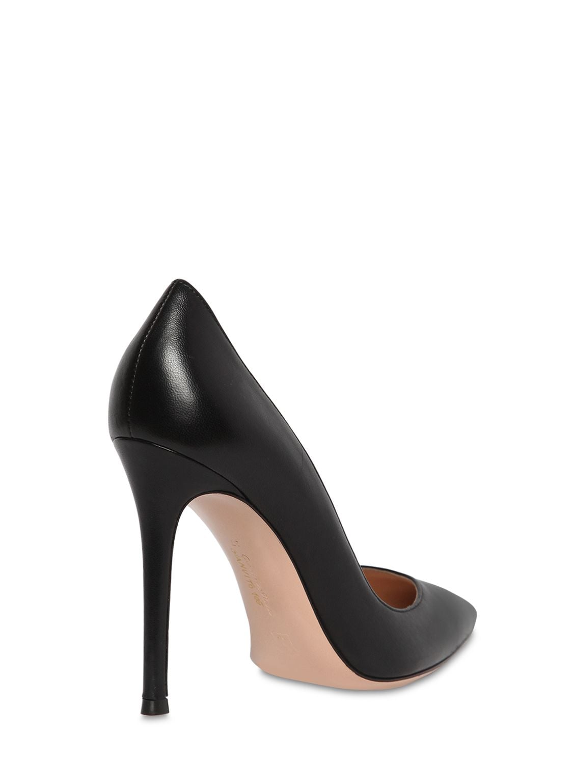 Shop Gianvito Rossi 105mm Gianvito Leather Pumps In Black