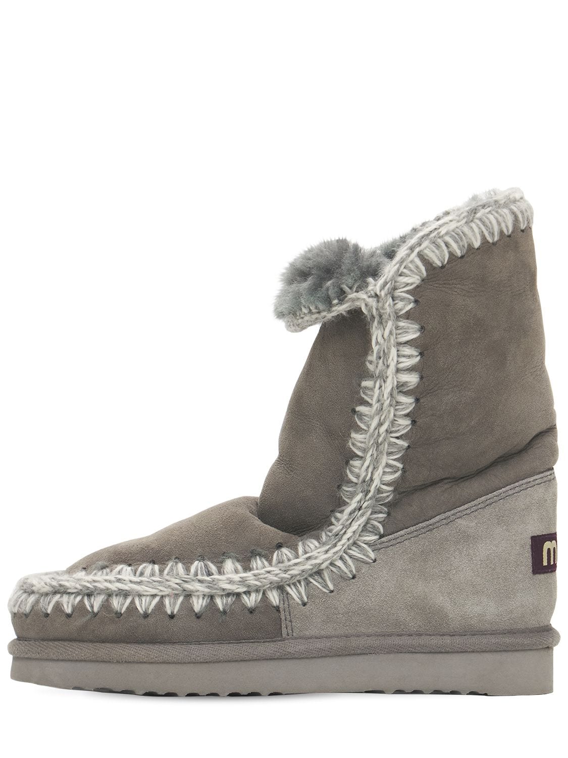 Mou 20mm Eskimo 24 Shearling Boots In Grey