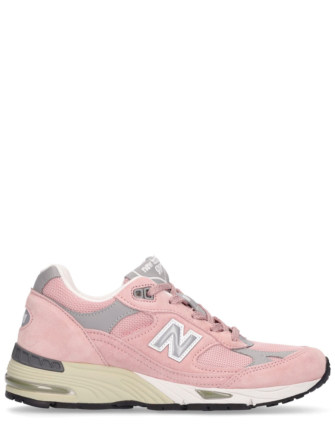 New Balance Made In England 991 Suede And Leather Trainers In Pink