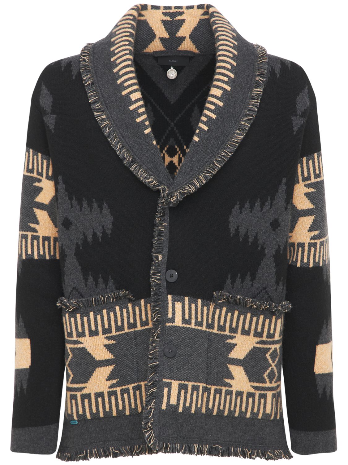 Strickjacke Aus Kaschmirjacquard