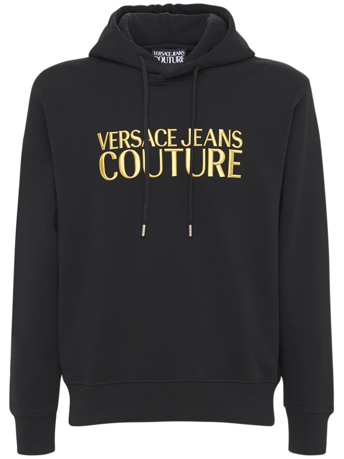 VERSACE JEANS COUTURE LOGO棉质连帽卫衣,74IBQN027-RZG50