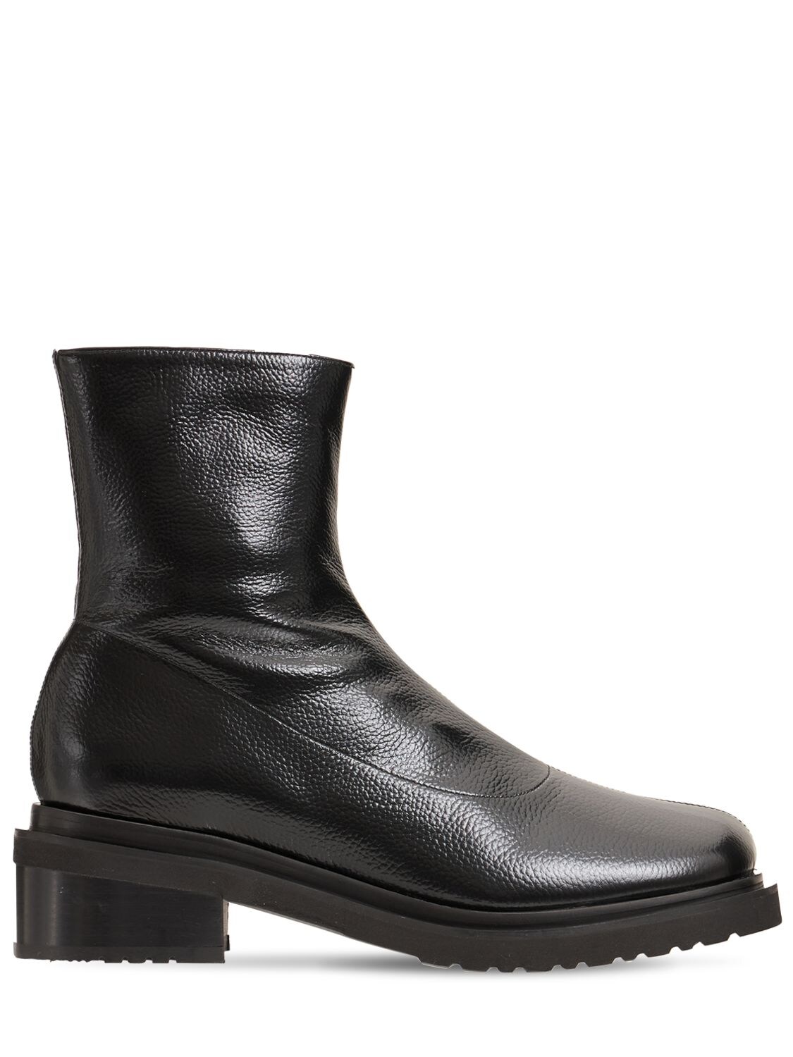 55mm Kah Patent Leather Ankle Boots