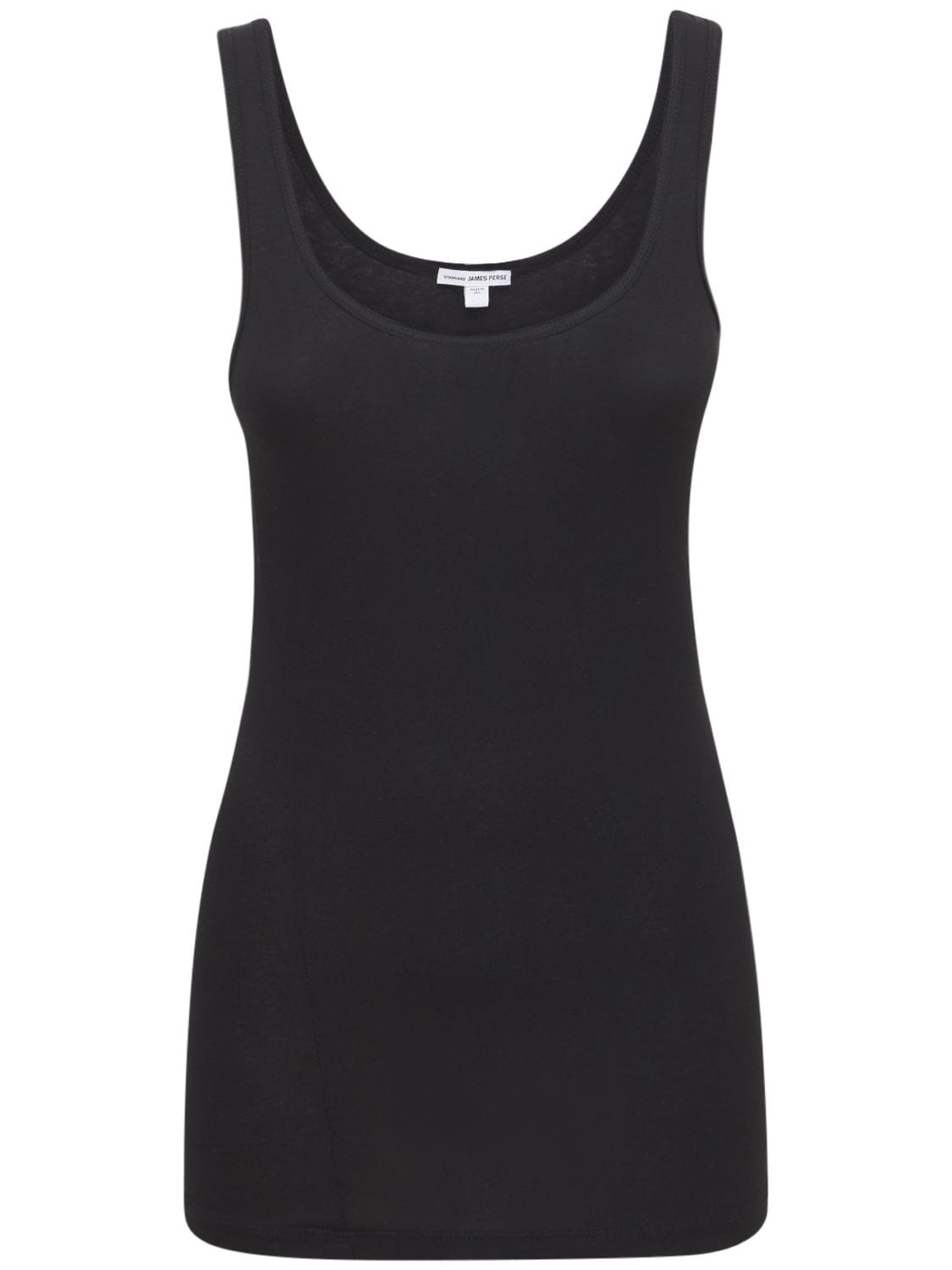 James Perse Supima Cotton & Lyocell Tank Top In 블랙