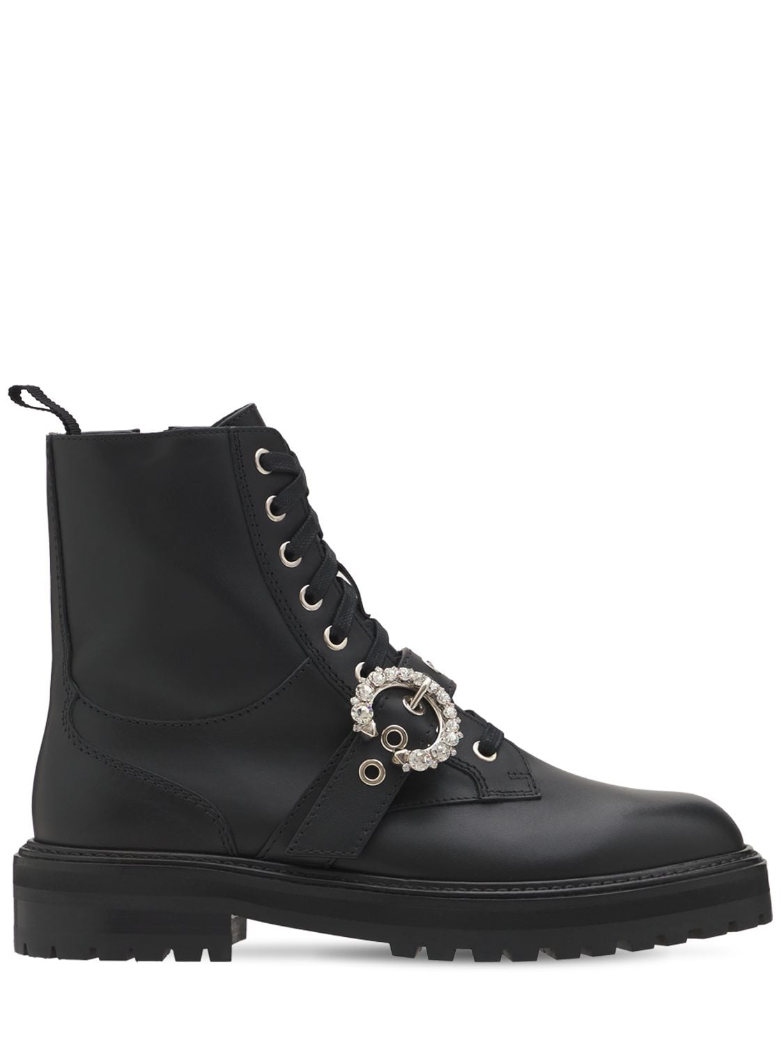 JIMMY CHOO Cora Leather Combat Boots for Women