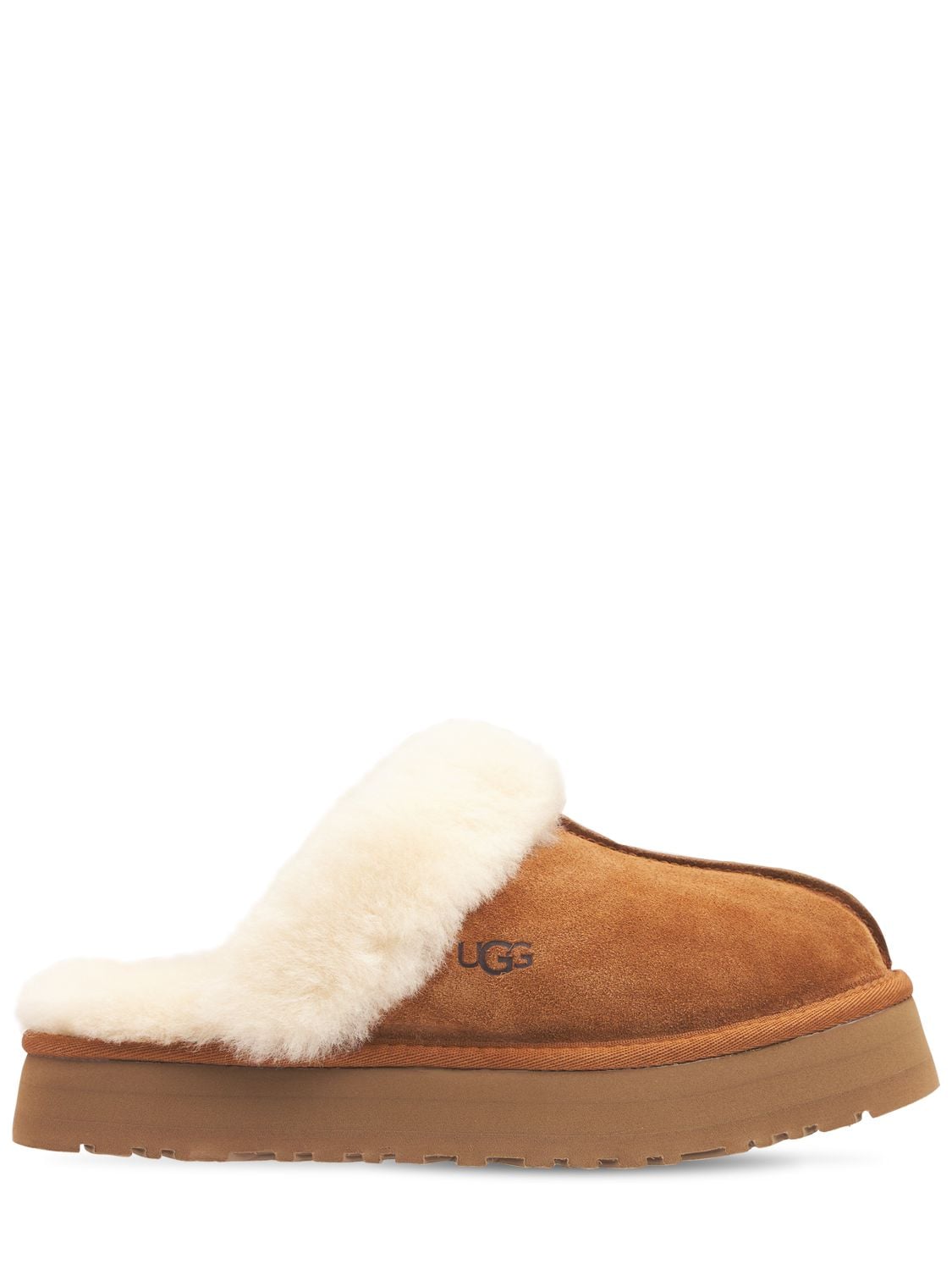 25mm Disquette Suede & Shearling Mules
