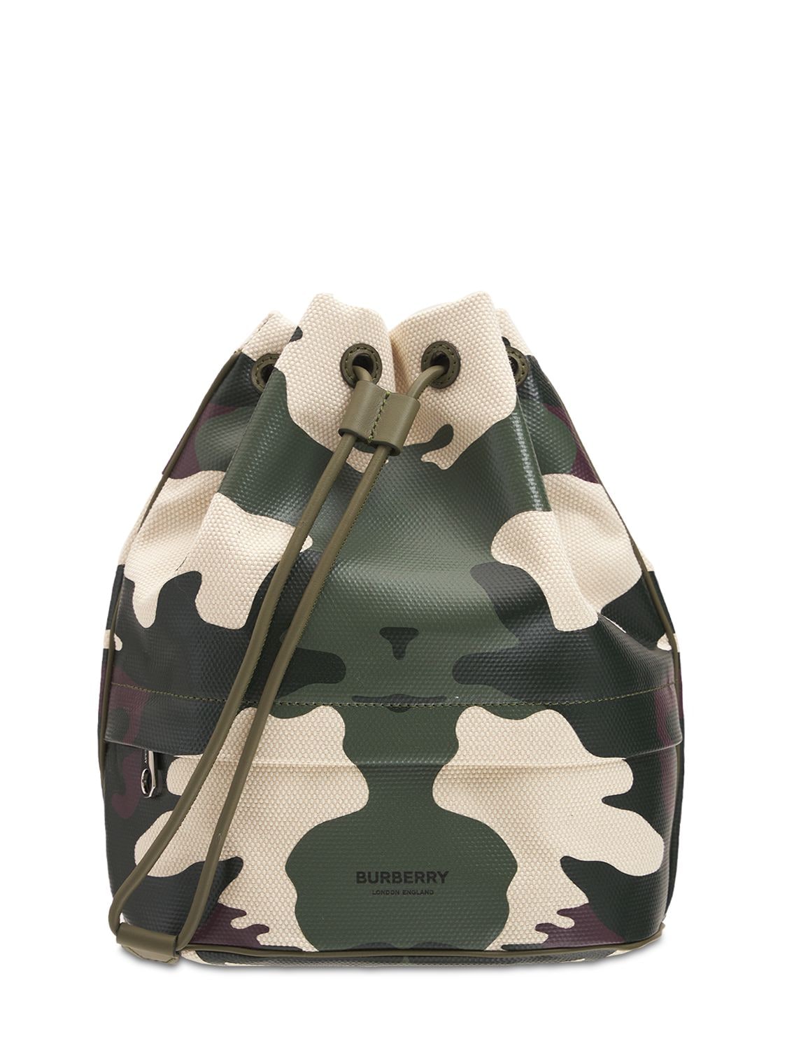 Phoebe Cotton & Leather Camouflage Pouch