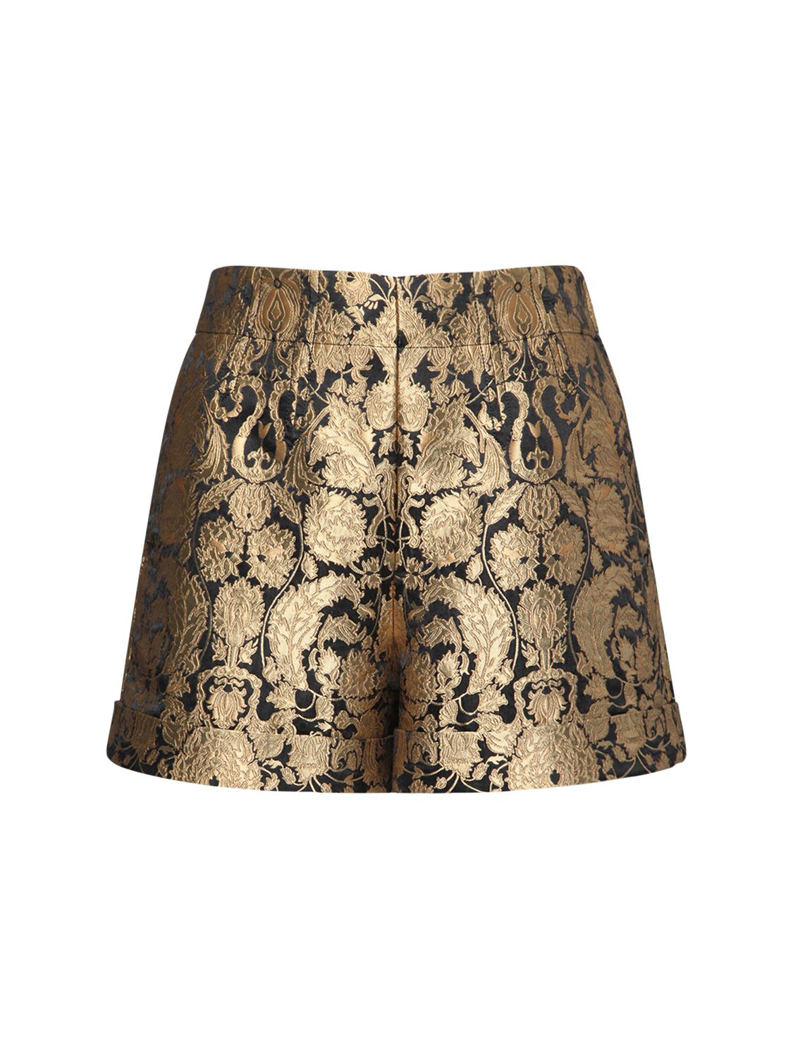 Printed viscose blend tailored shorts 