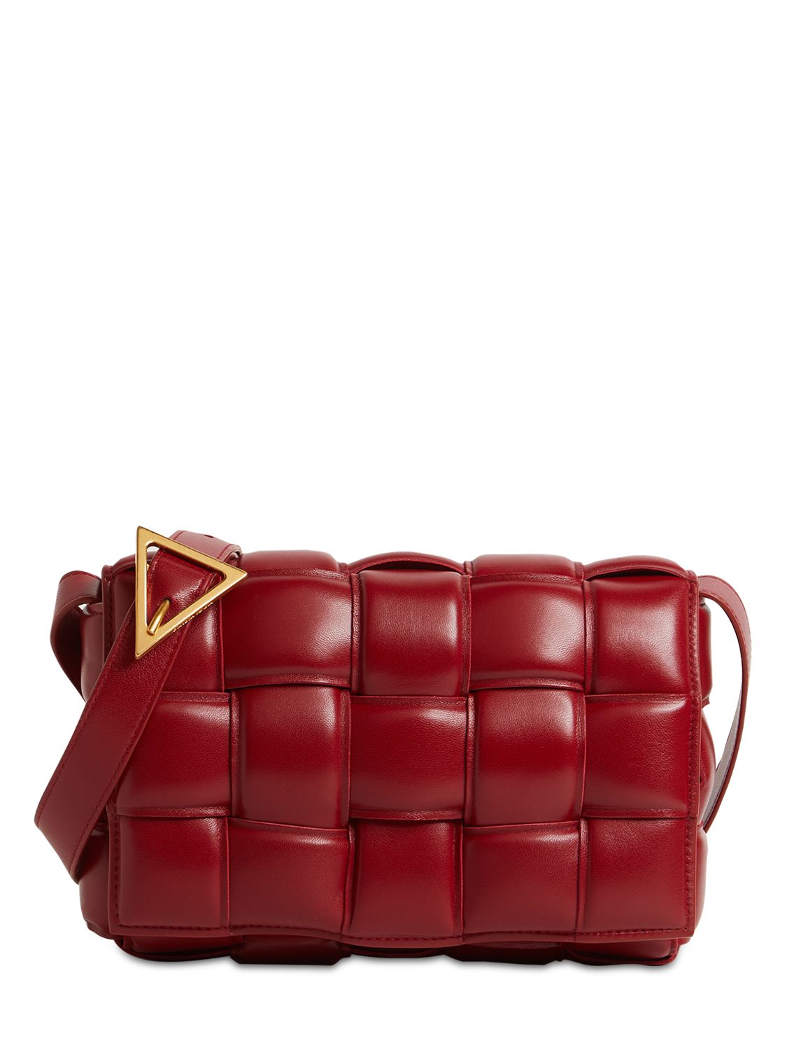 dark red leather bag