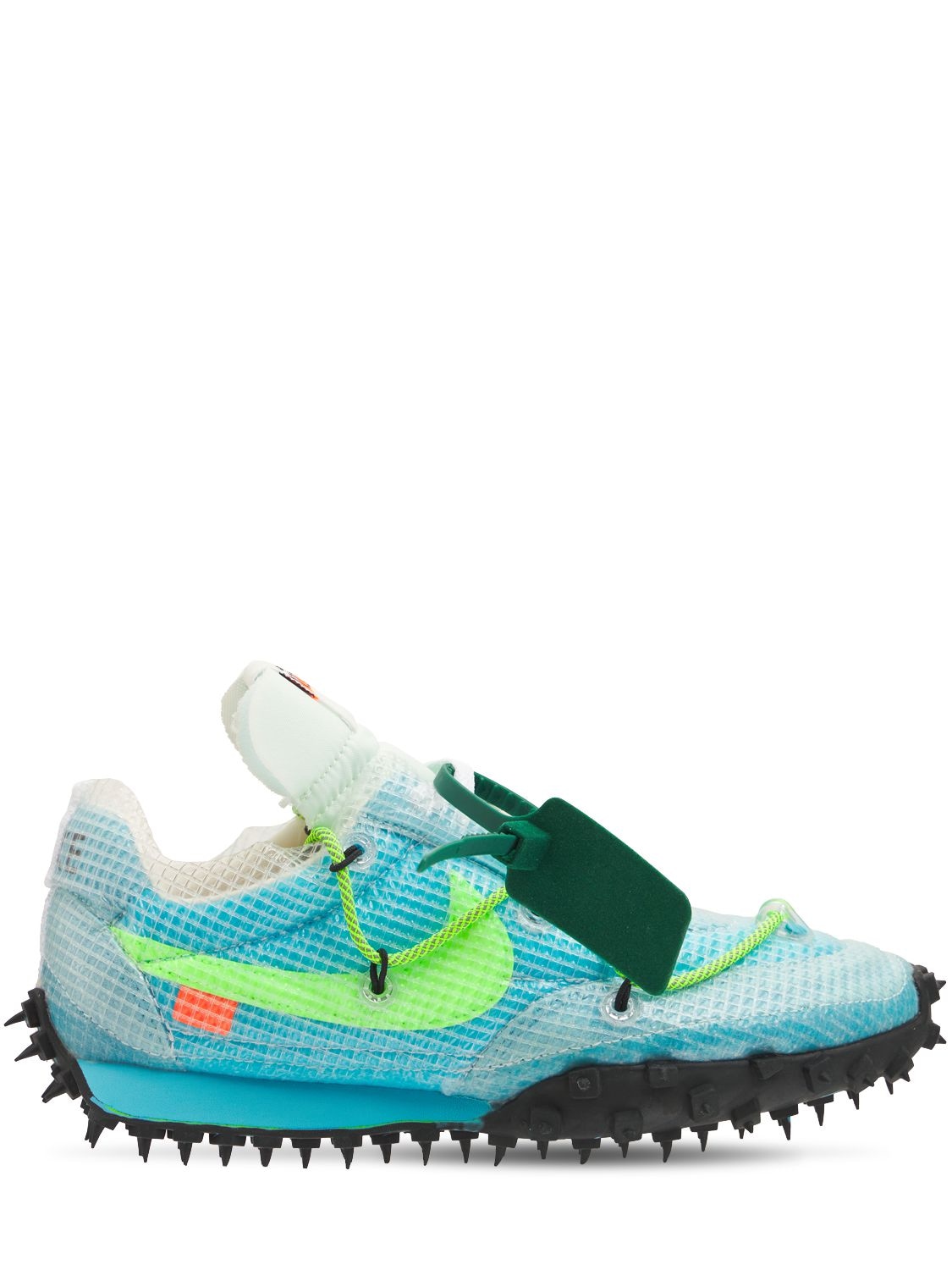 Nike Off-white W Waffle Racer Sneakers In Vivid Sky