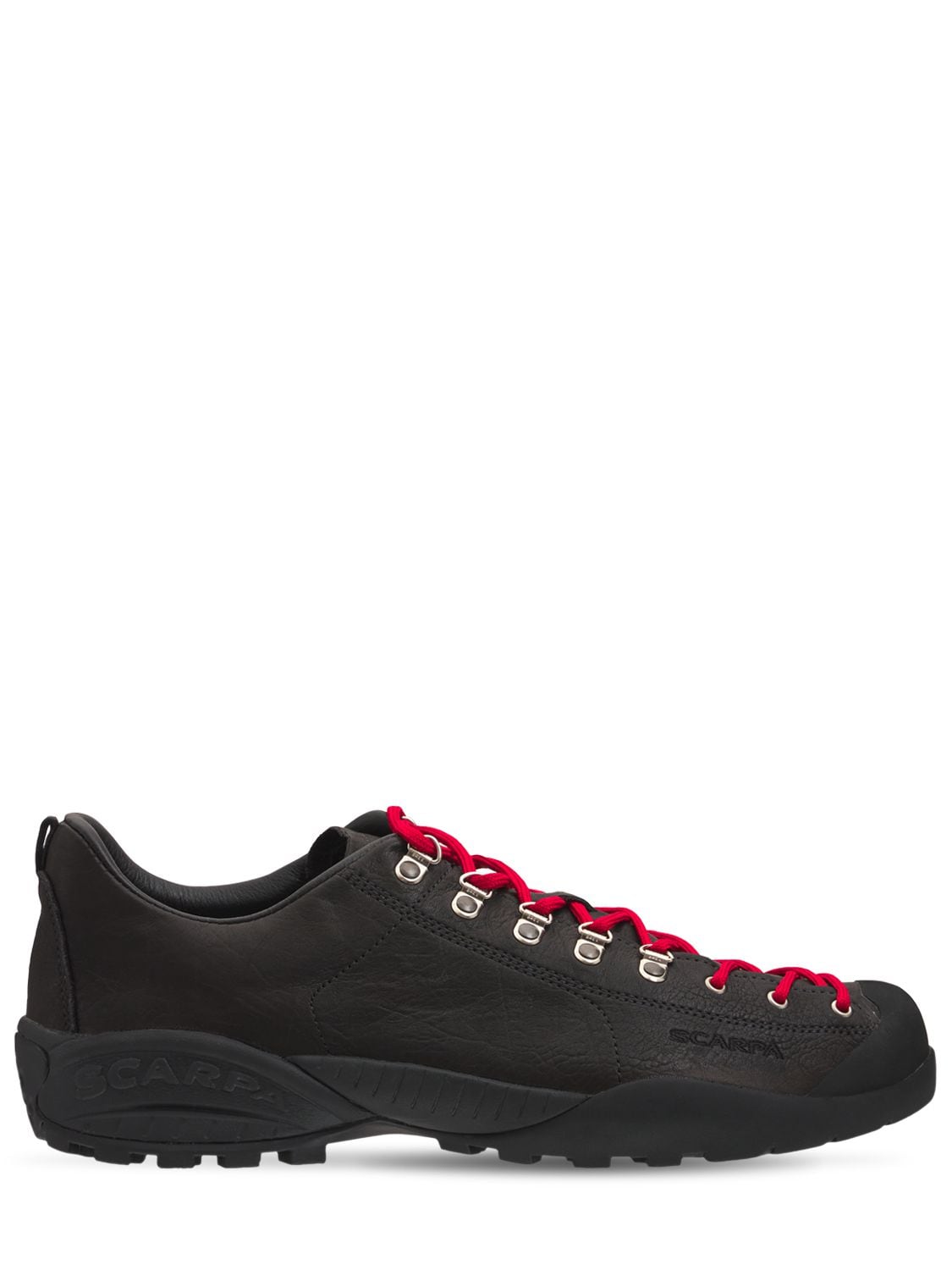 Scarpa Mojito Rock Leather & Vibram Sneakers In Black