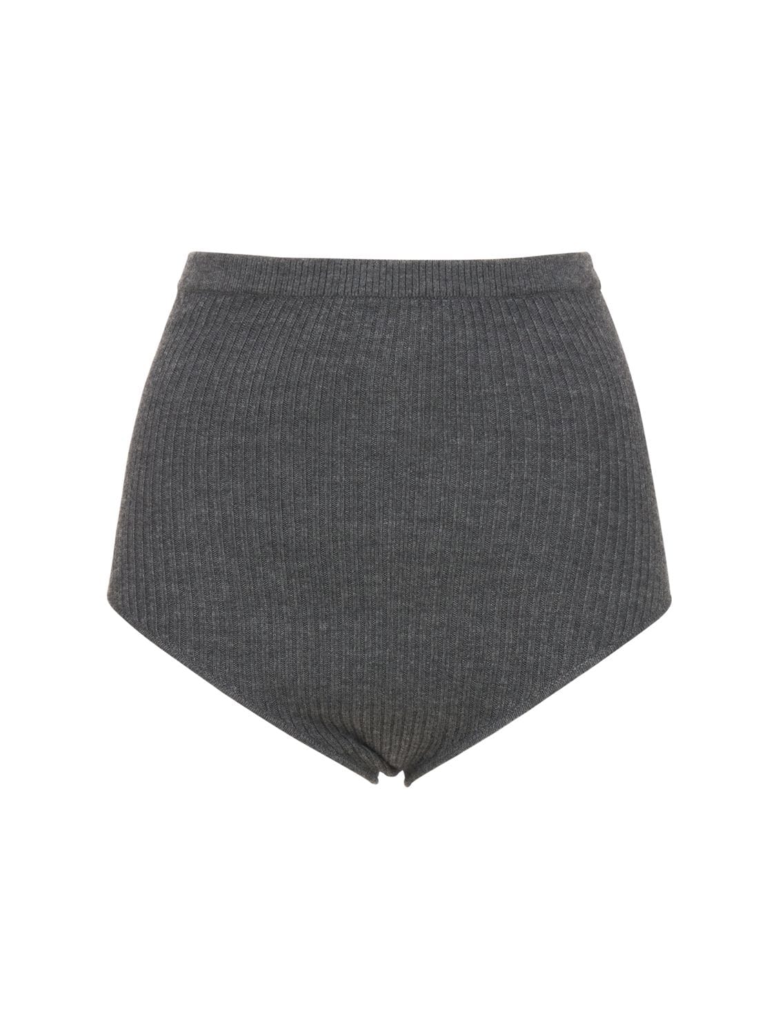 Arousa Wool & Cashmere Rib Knit Shorts