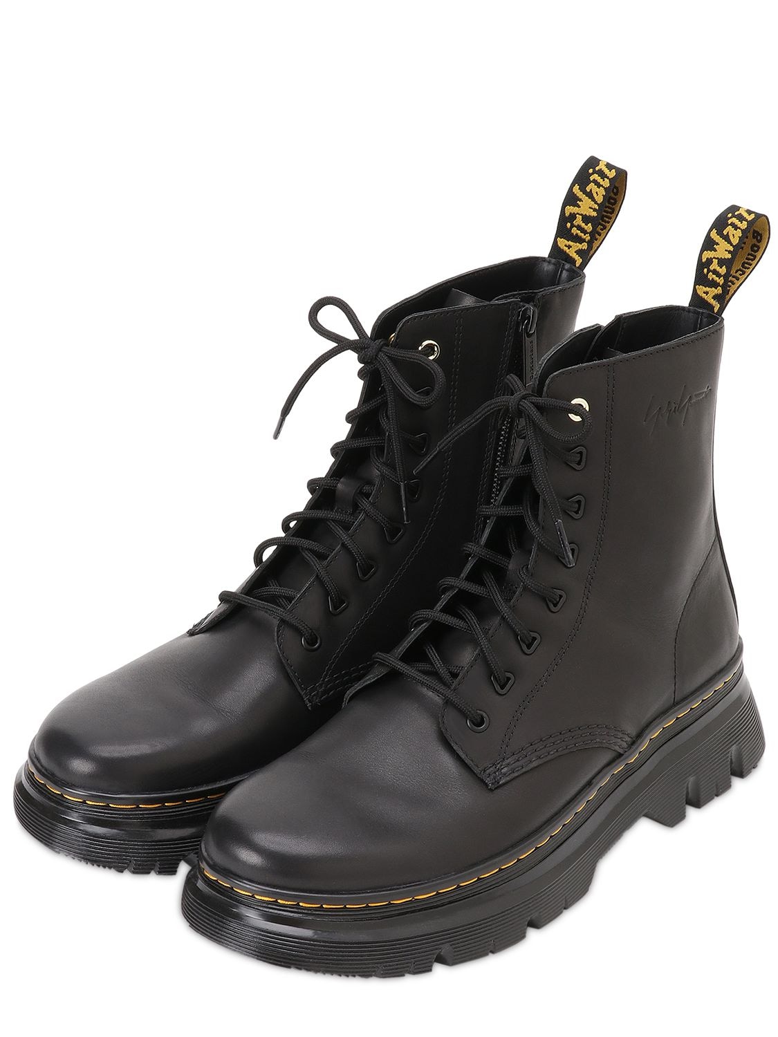 Dr. Martens Tarian Leather Lace-up Boots In Black