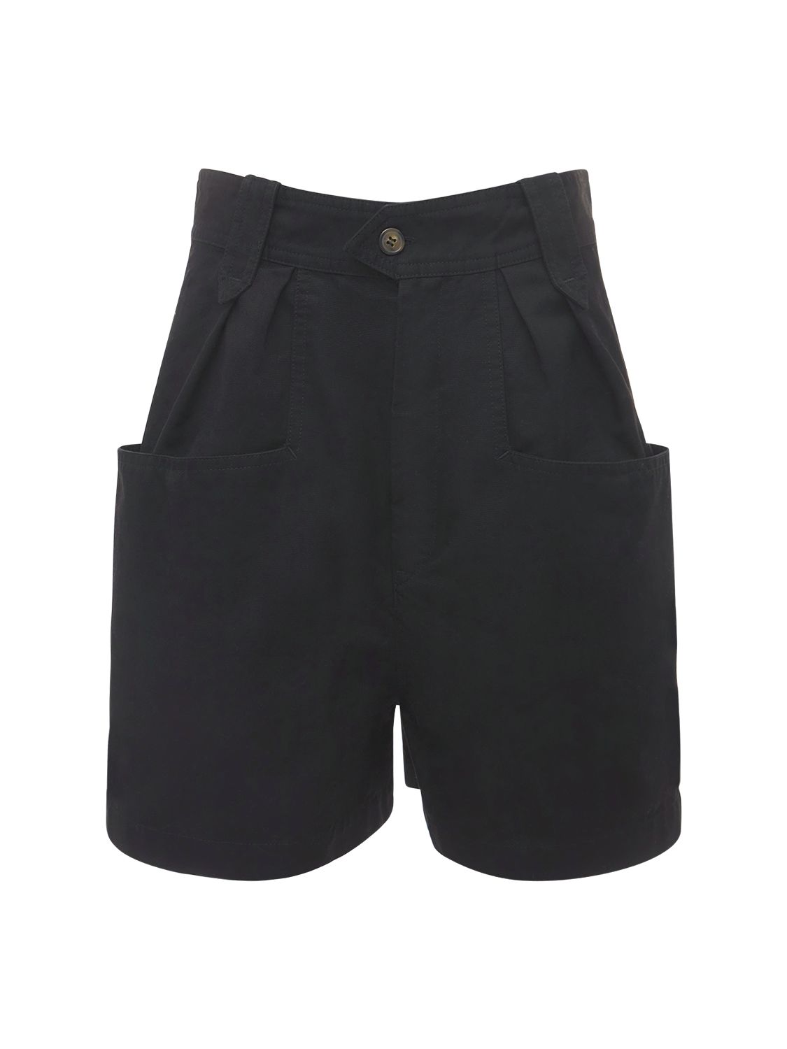 Palinoa pleated cotton shorts 