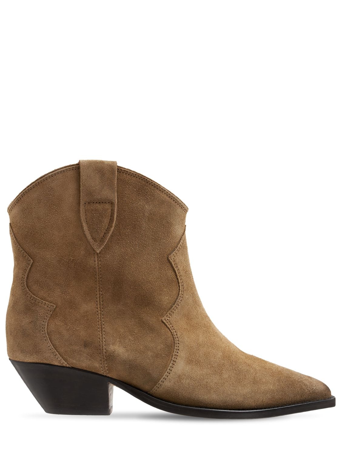 Isabel Marant 40mm Dewina Suede Ankle Boots In Taupe