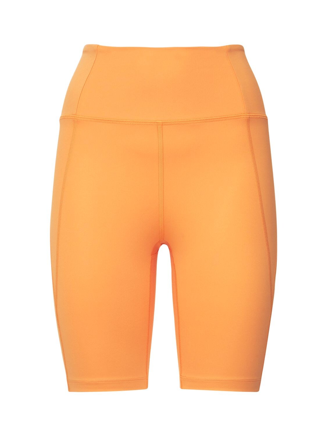 Girlfriend Collective High-rise Compressive Bike Shorts In Orange