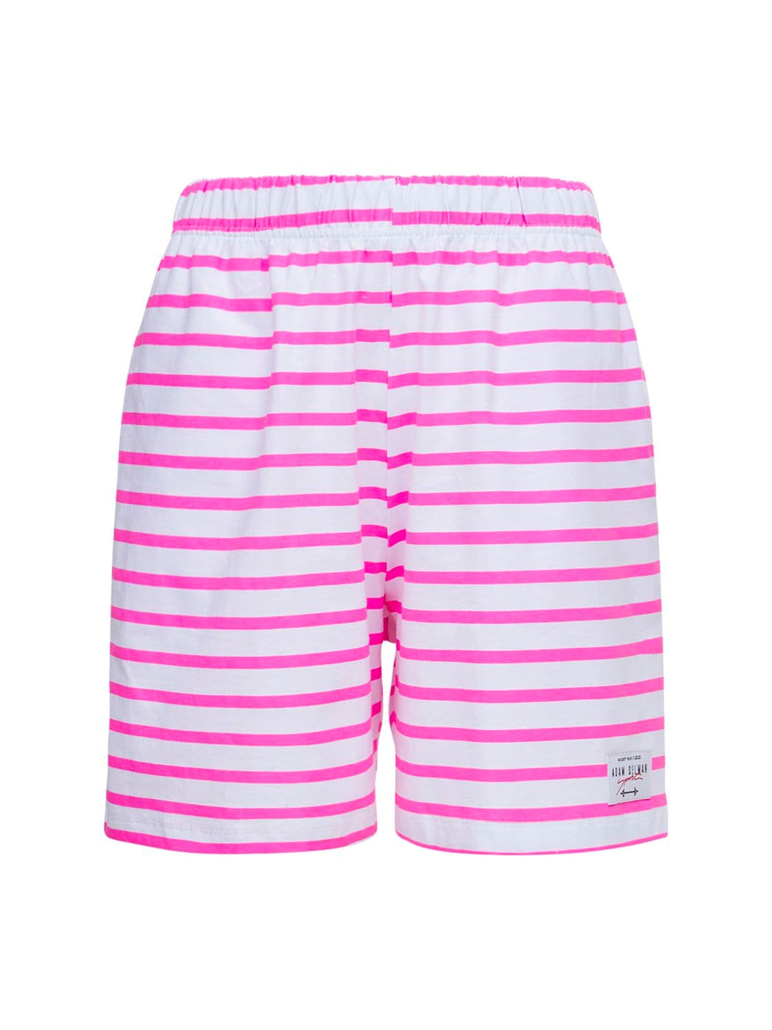 Striped Cotton Gym Shorts