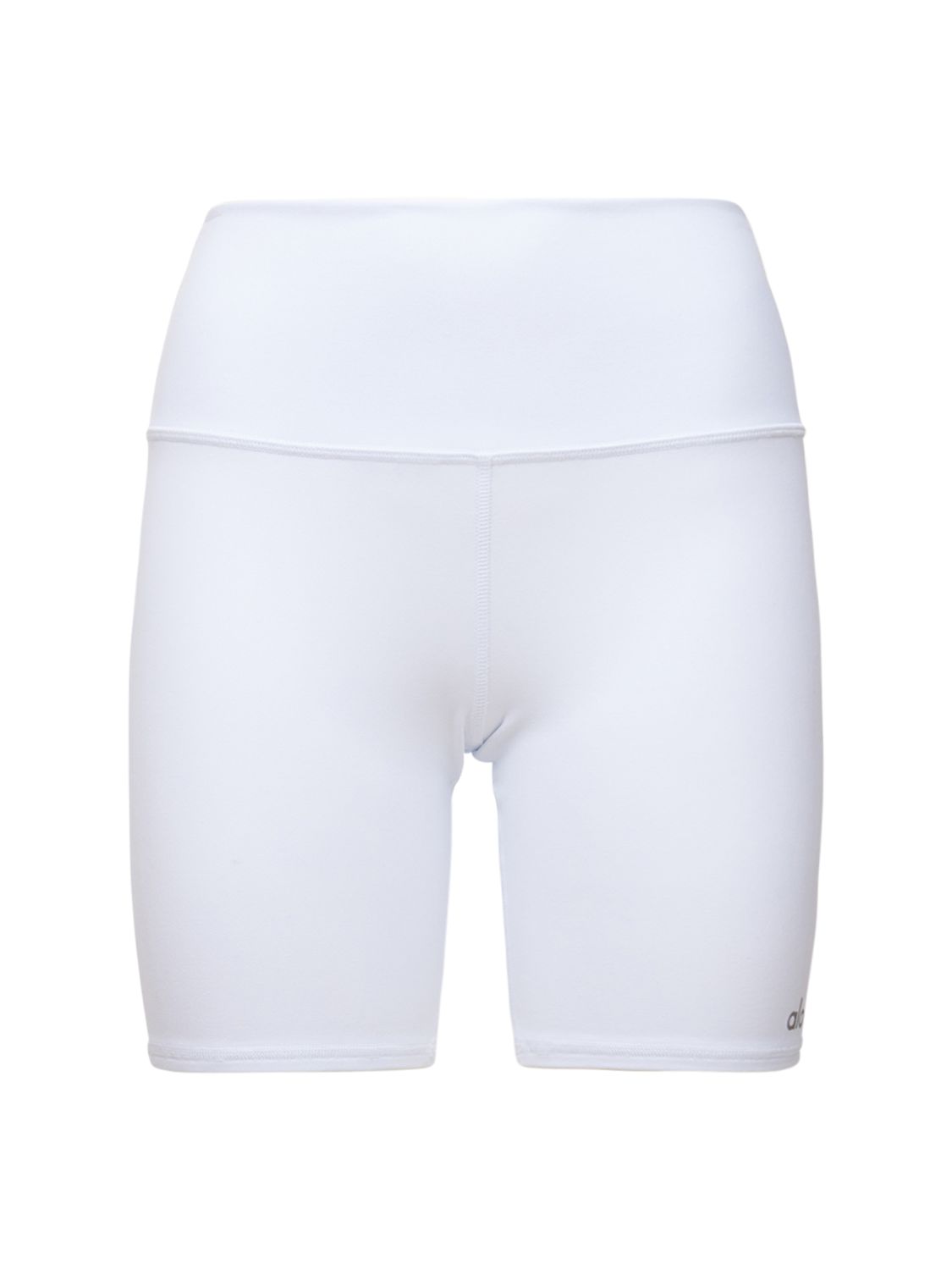 Alo Yoga High-waist Active Biker Shorts In White