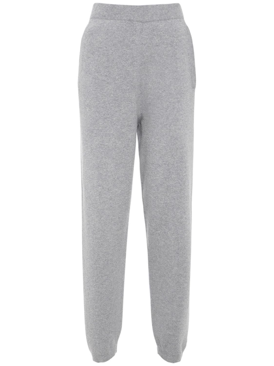 Max Mara Cashmere Knit Sweatpants In Grey