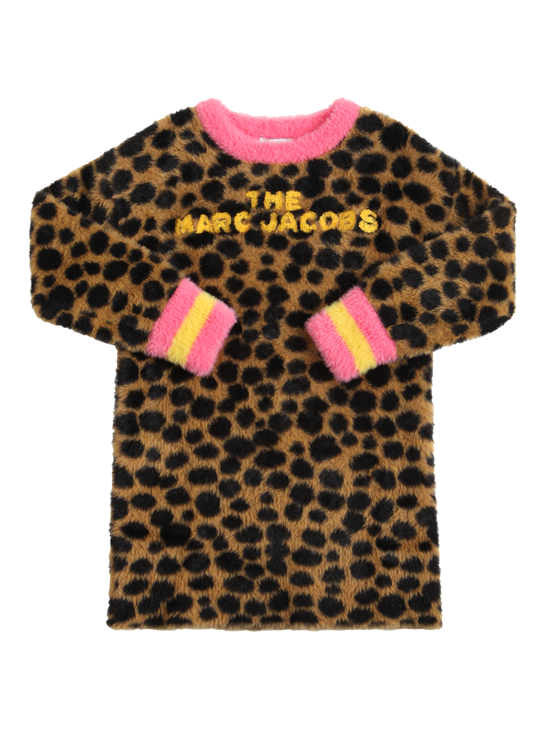Kleid Aus Strick Mit Leodruck