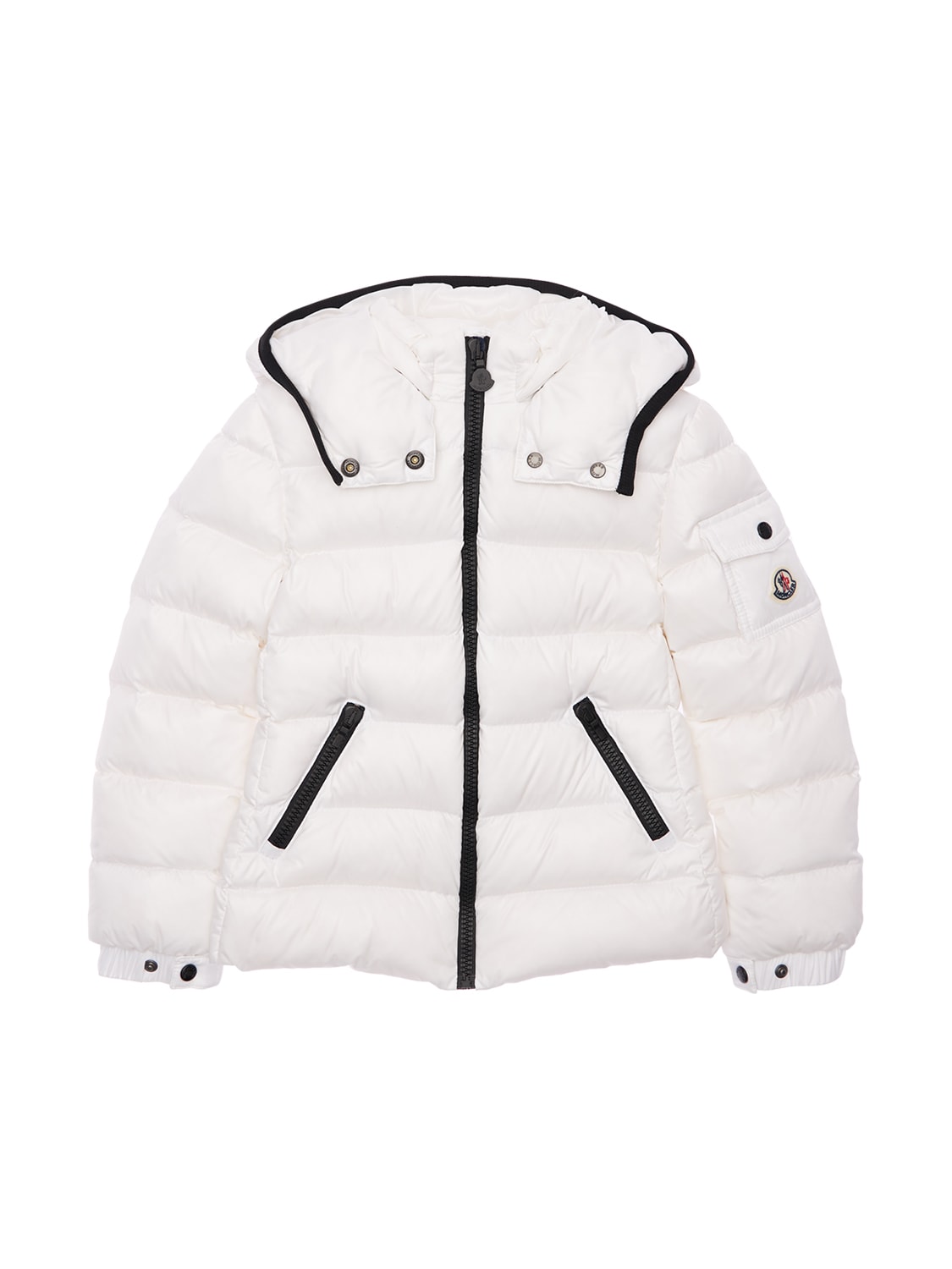 MONCLER BADY HOODED NYLON DOWN JACKET,74IFGT045-MDMY0