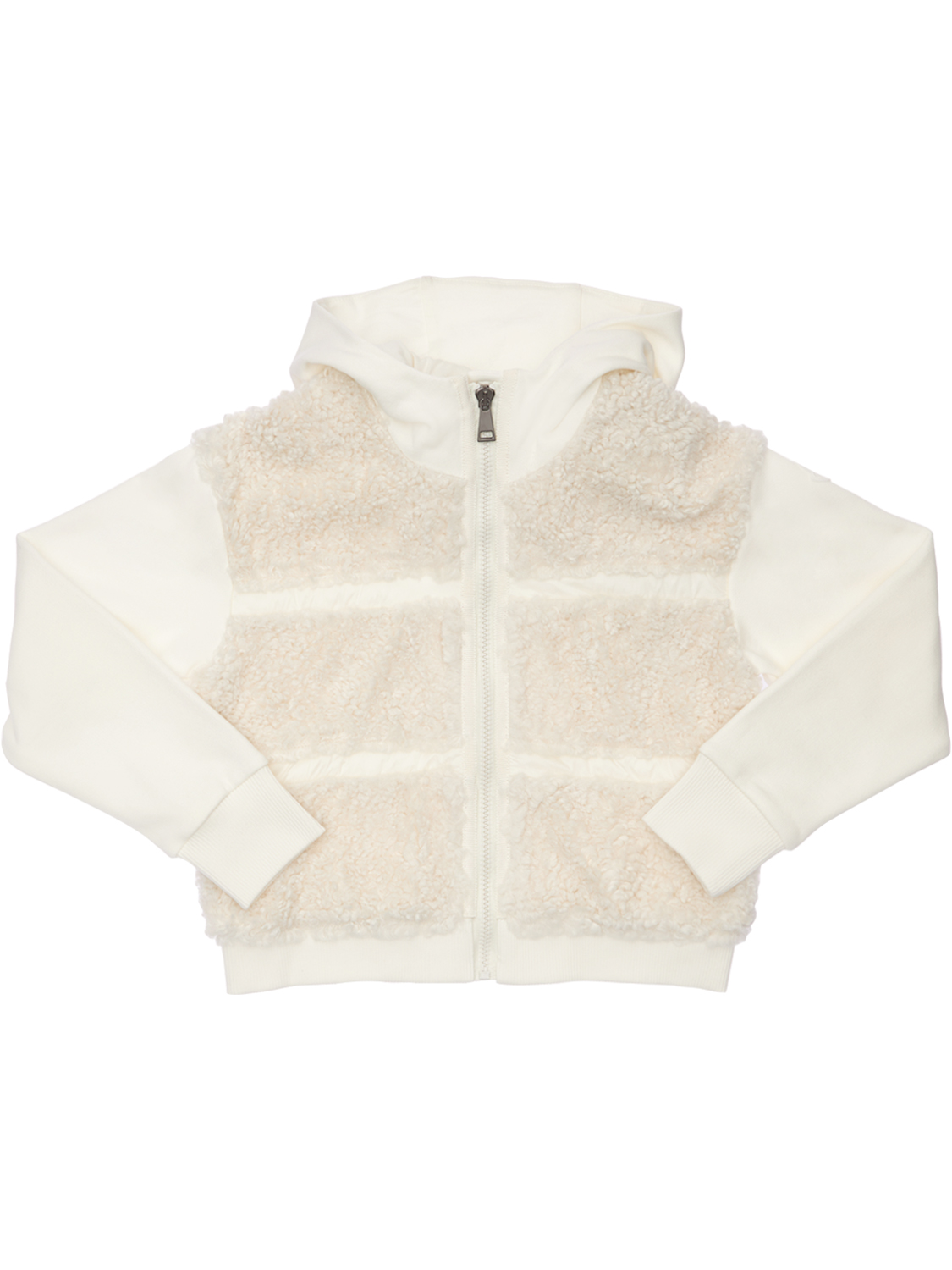 Teddy-hoodie Aus Baumwollfleece