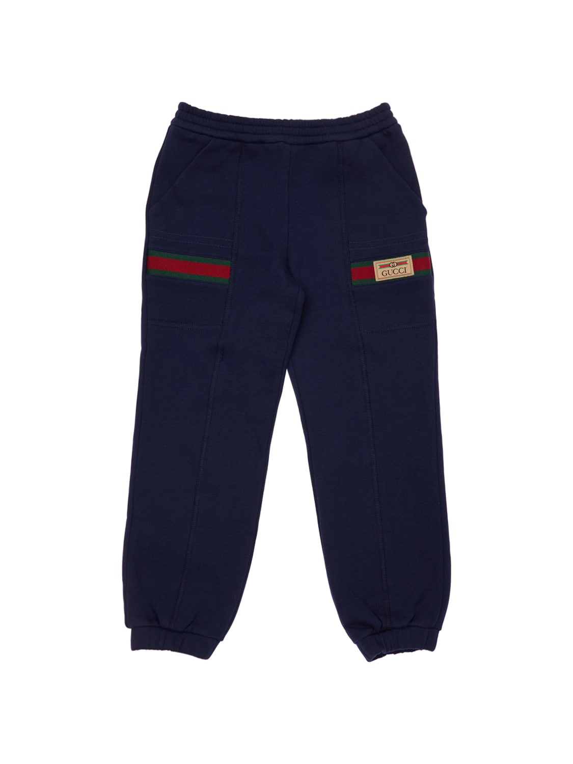 Gucci Kids' Cotton Pants In Navy