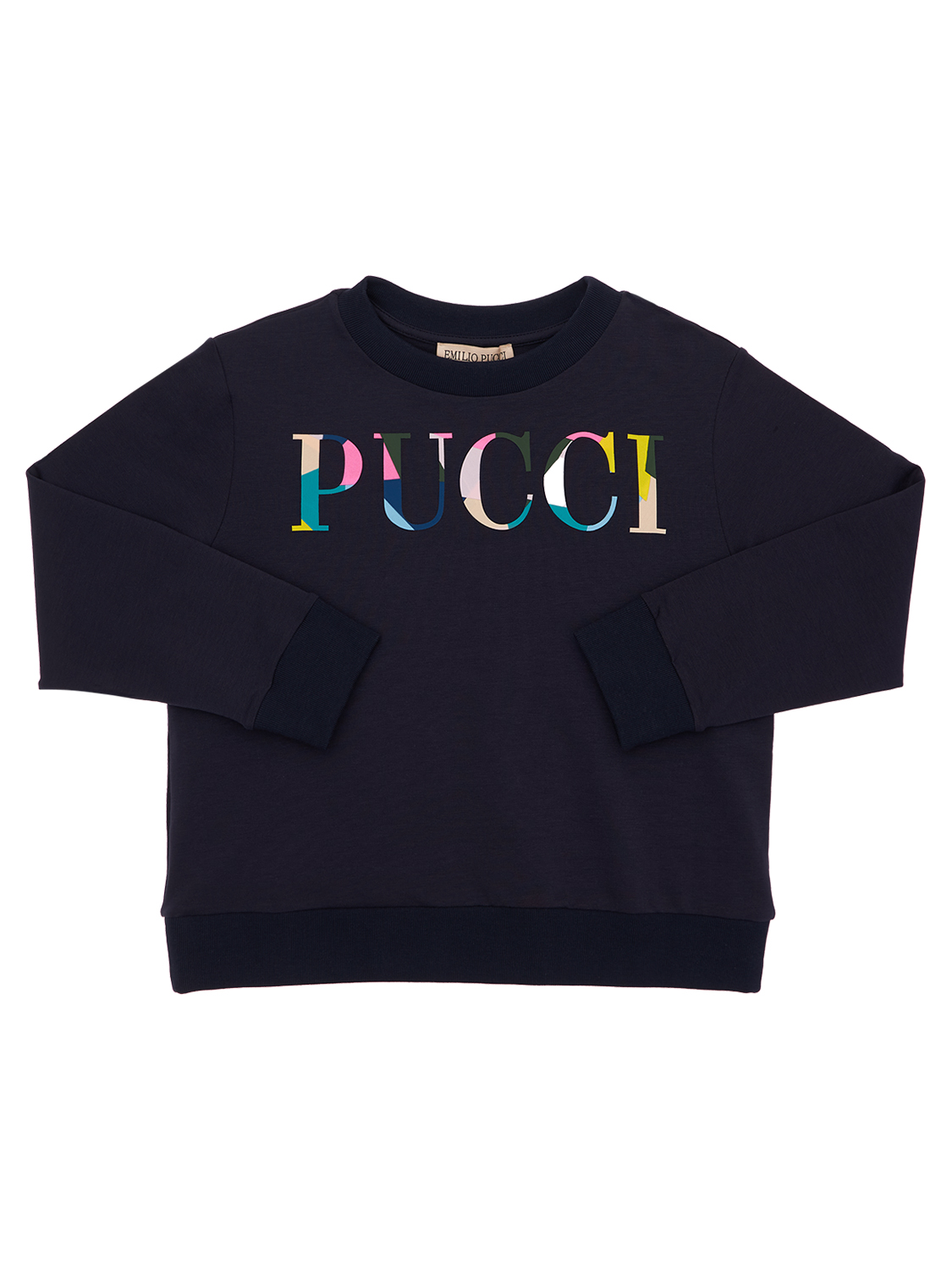 Sweatshirt Aus Baumwolle Mit Logo