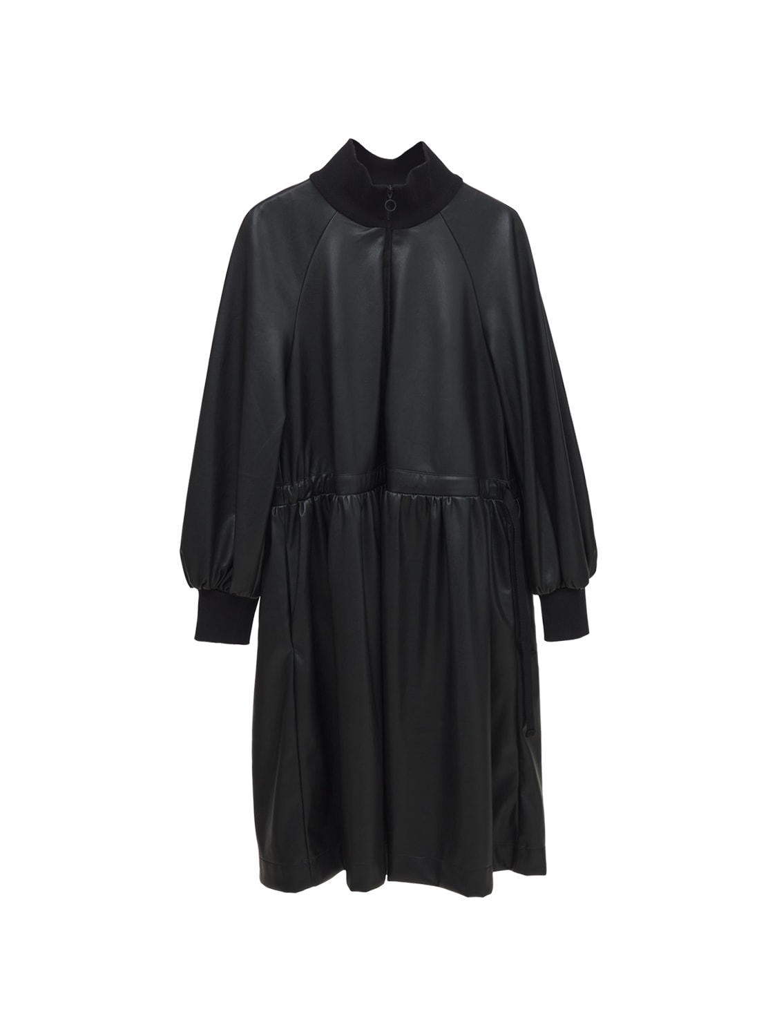 Unlabel Kids' Faux Leather Midi Dress In Black