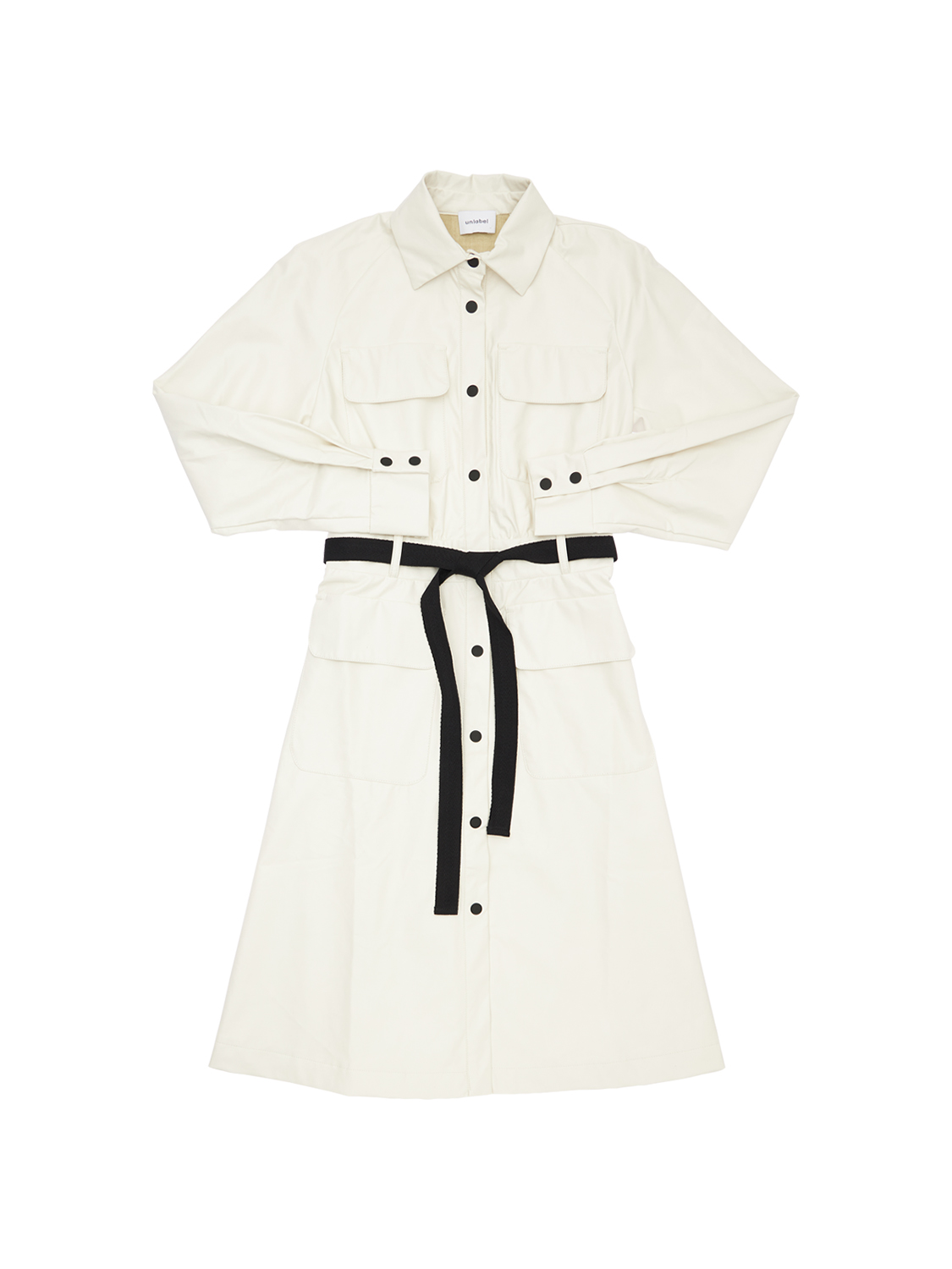 Midikleid Mit Gürtel