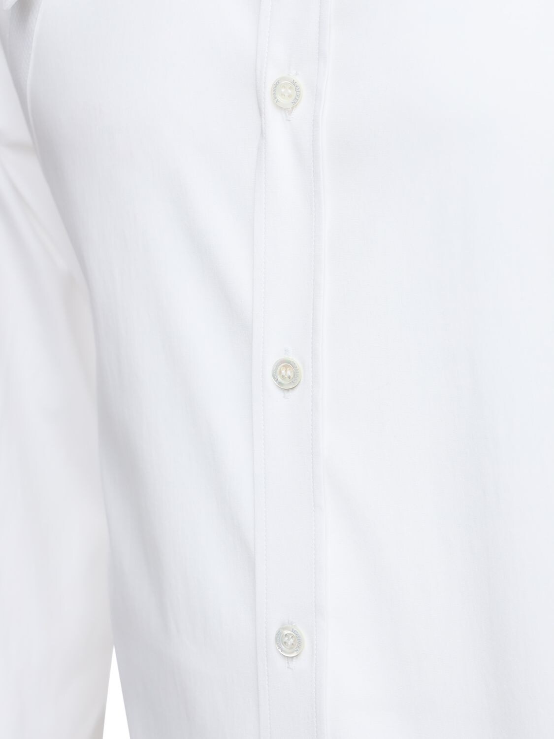 Shop Alexander Mcqueen Harness Stretch Cotton Poplin Shirt In White