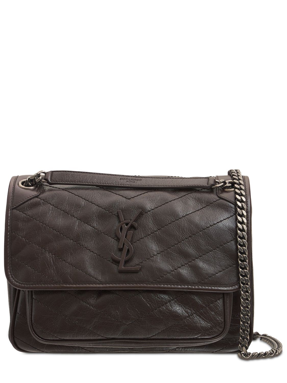 Medium Niky Monogram Leather Bag