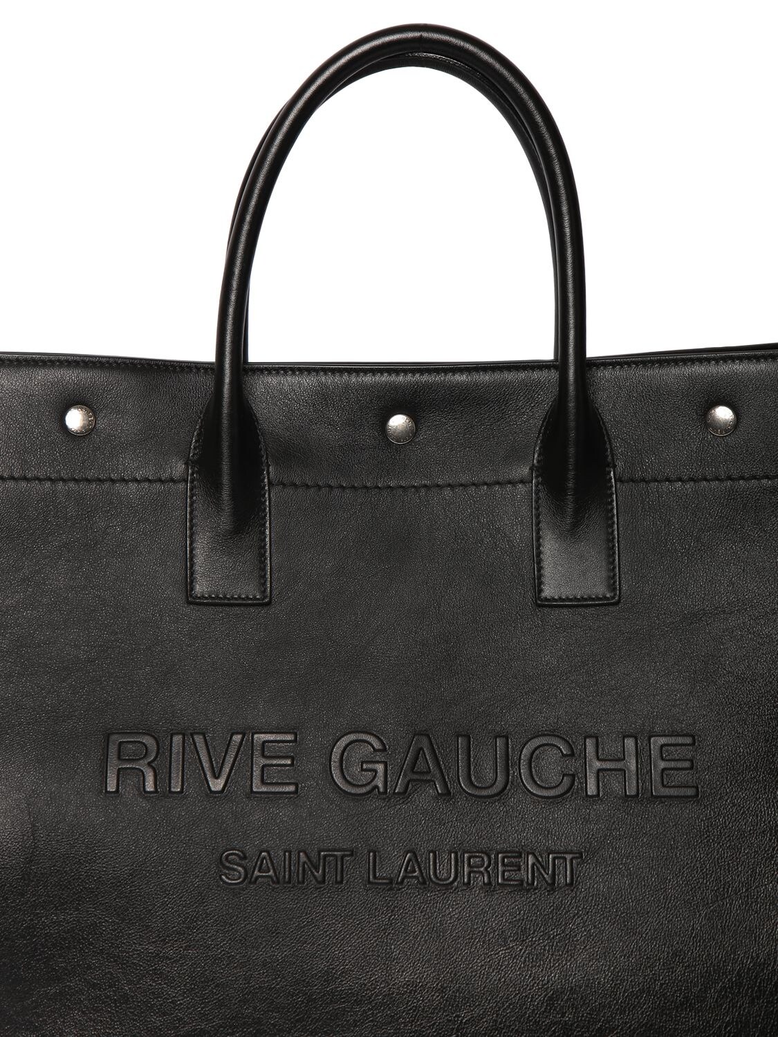 Saint Laurent Shopping N/S leather tote bag