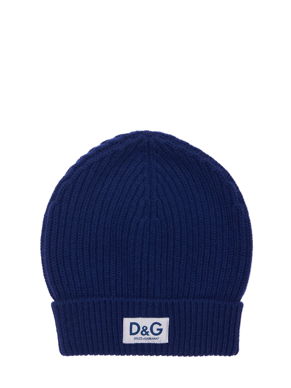 DOLCE & GABBANA D&G贴片羊毛针织便帽,74IG2G018-QJAZMTA1