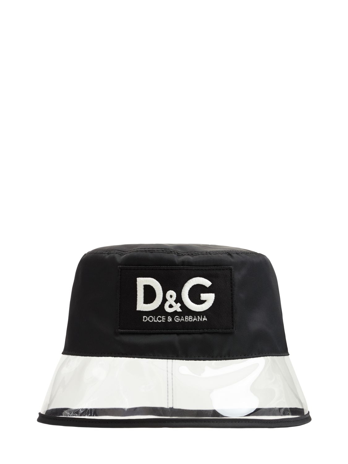 DOLCE & GABBANA D&G科技织物&塑料渔夫帽,74IG2H001-TJAWMDA1