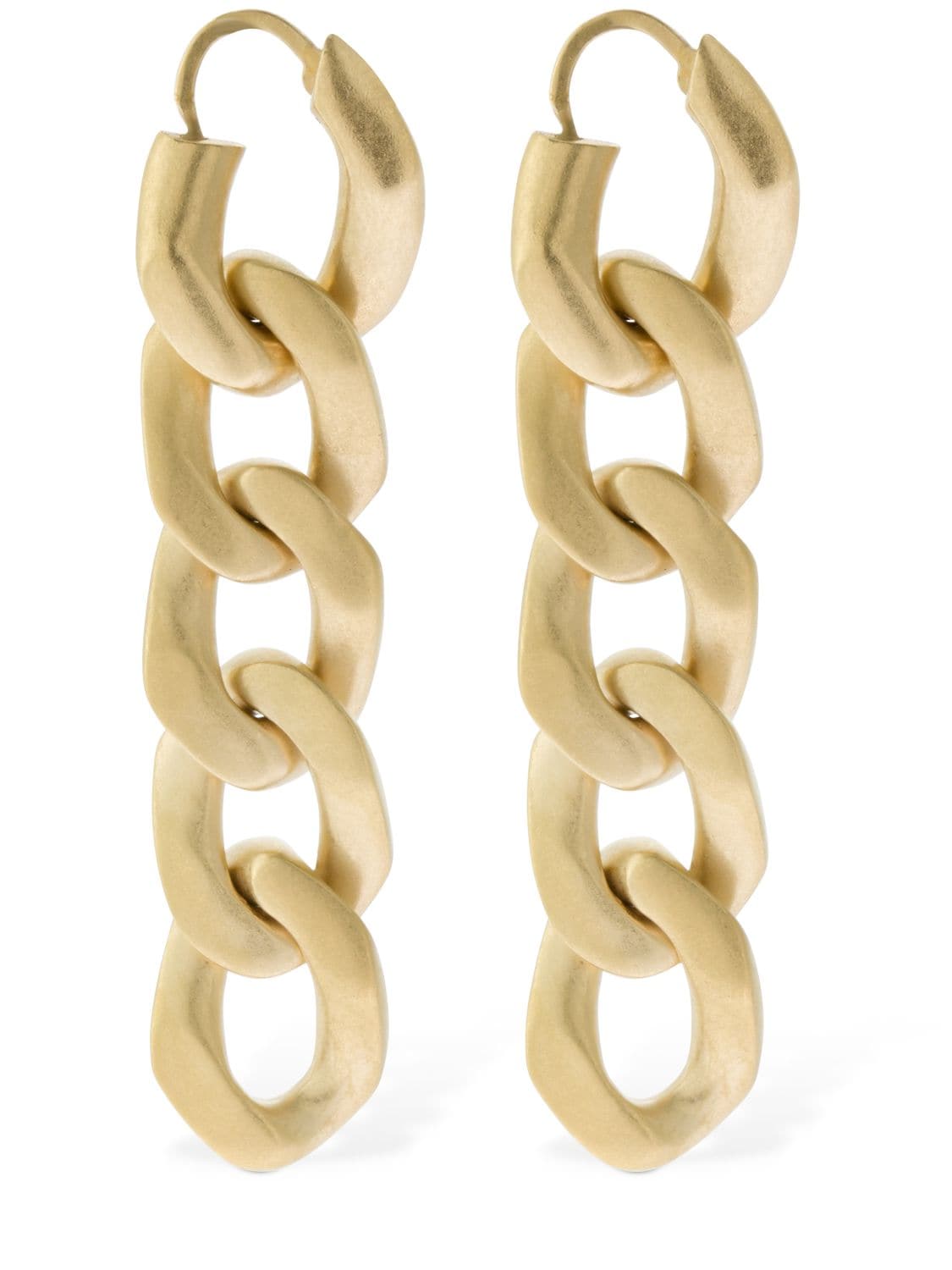 Maison Margiela Multi Chain Earrings In Gold