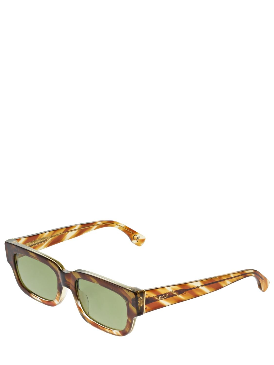 Retrosuperfuture Roma Havana Rigata Acetate Sunglasses In Havana