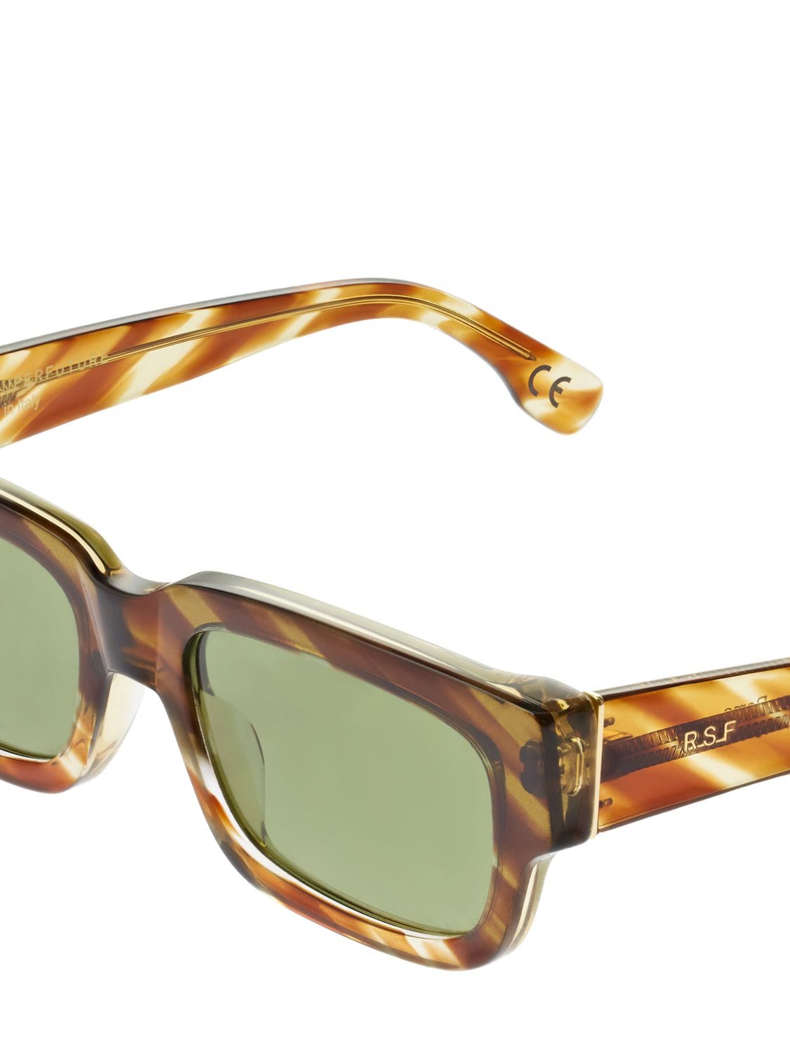 Retrosuperfuture Roma Havana Rigata Acetate Sunglasses In Havana